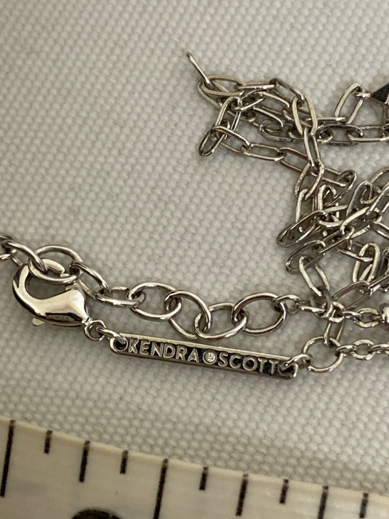 Kendra Scott Silver Color Coin Necklace