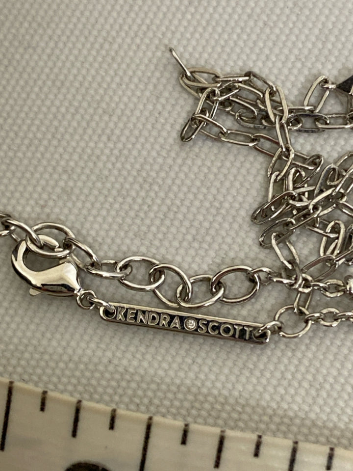 Kendra Scott Silver Color Coin Necklace