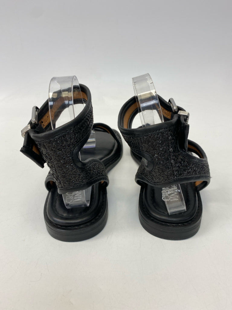 NWOT Crown Vintage  Size 8.5 Black Woven Sandals