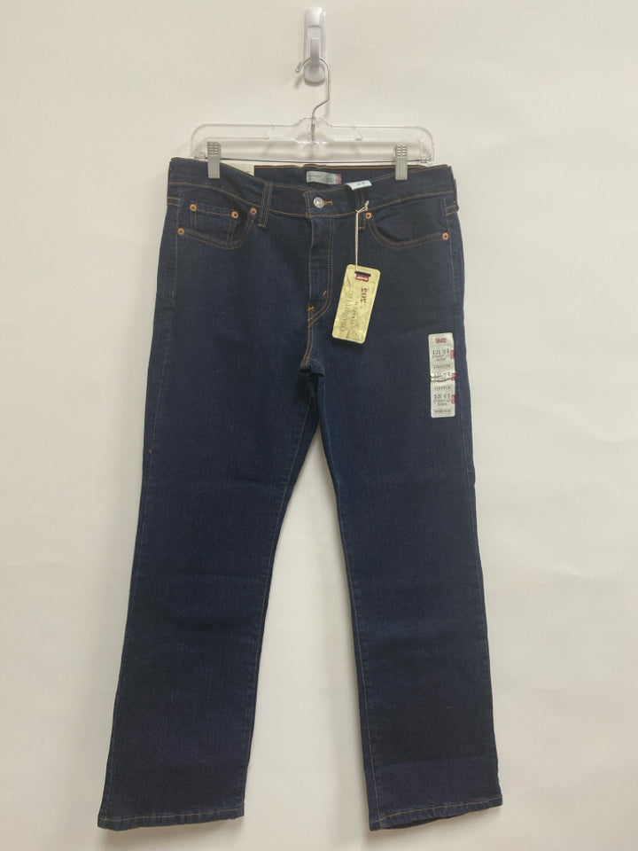 NWT Levi Size 10 Dark Blue Denim Ladies Jeans