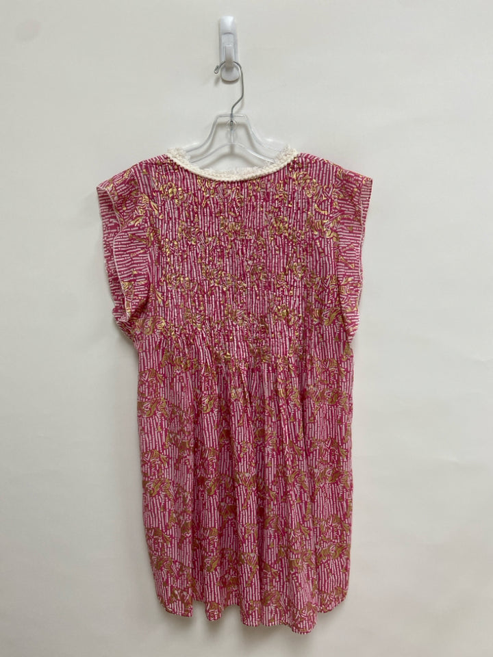 Jude Connally Size XS Pink/White Stripes Sleeveless Ladies Dress