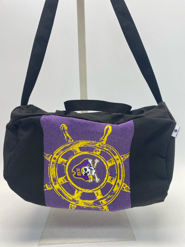 Black Purple/Yellow Duffle Bag