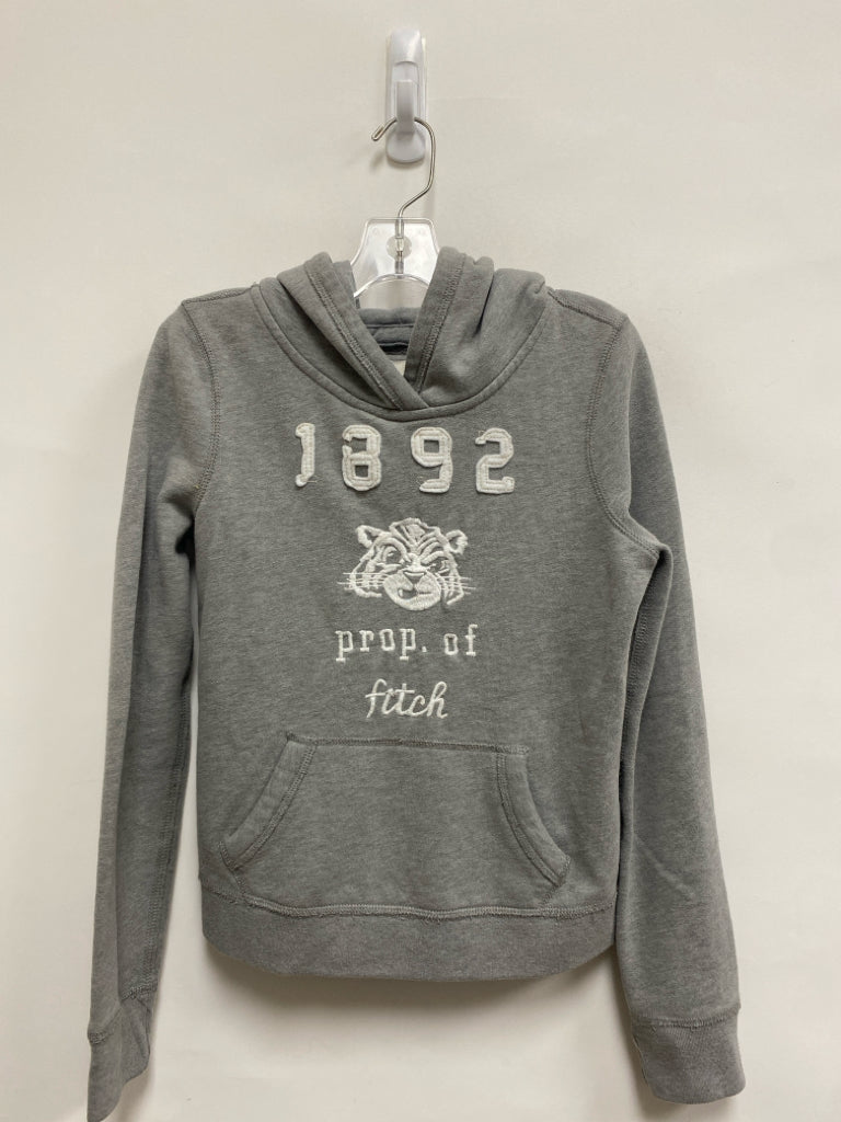 Abercrombie SIZE L Gray White Cats Hooded Girl&