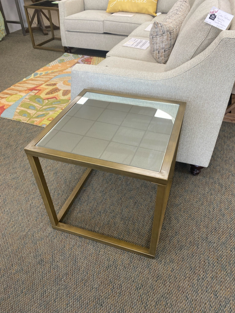 Gold End Table