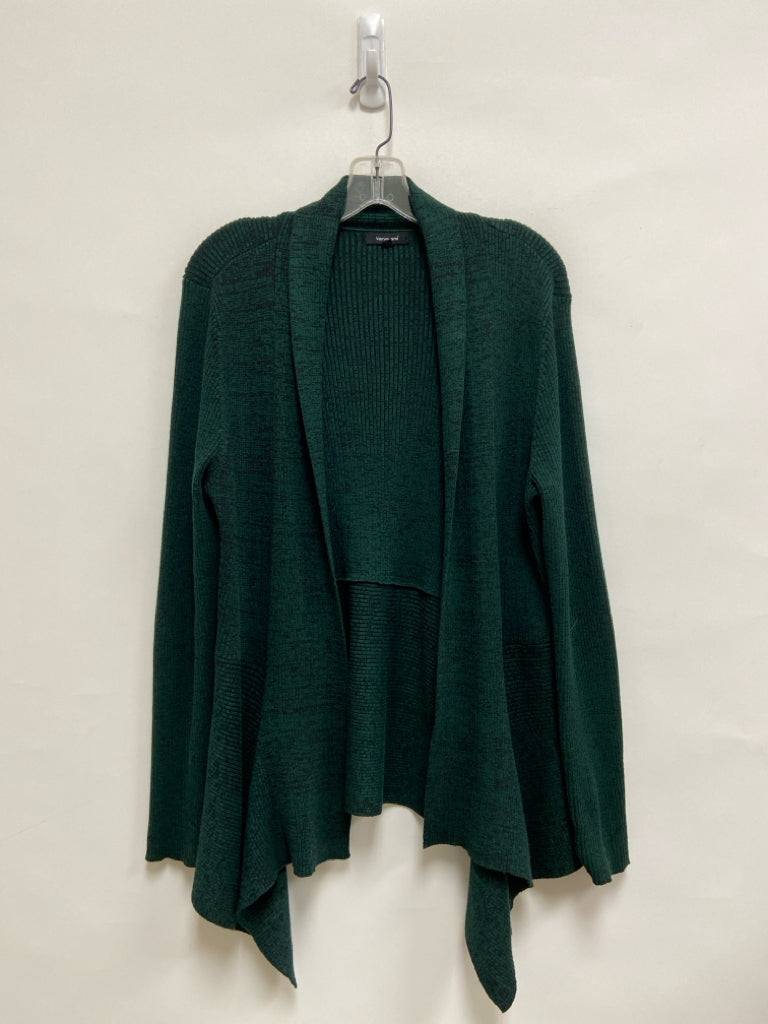 verve ami Size L Dark Green Black Mottled Drape Ladies Sweater