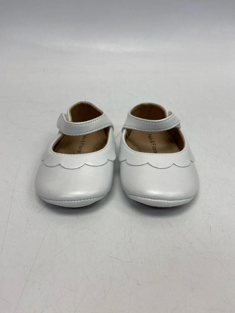 NWOT Felix &amp; Flora SIZE 130 White Scalloped Girl&