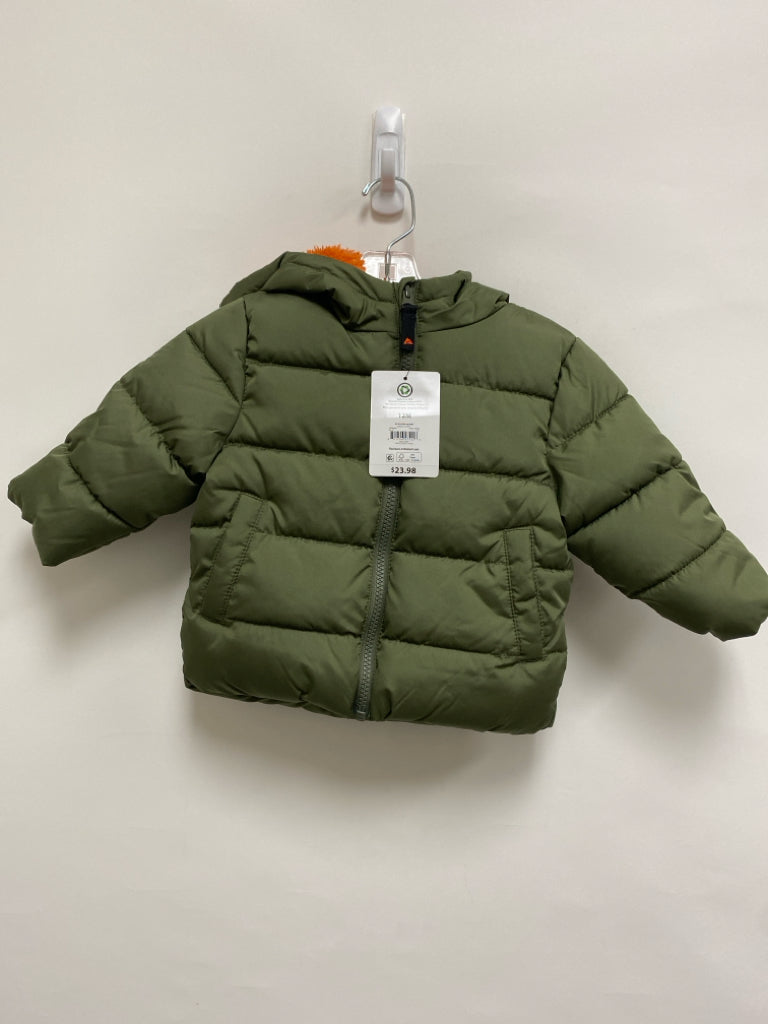NWT Ozark Trail SIZE 12M Olive Orange Puffer Boy&
