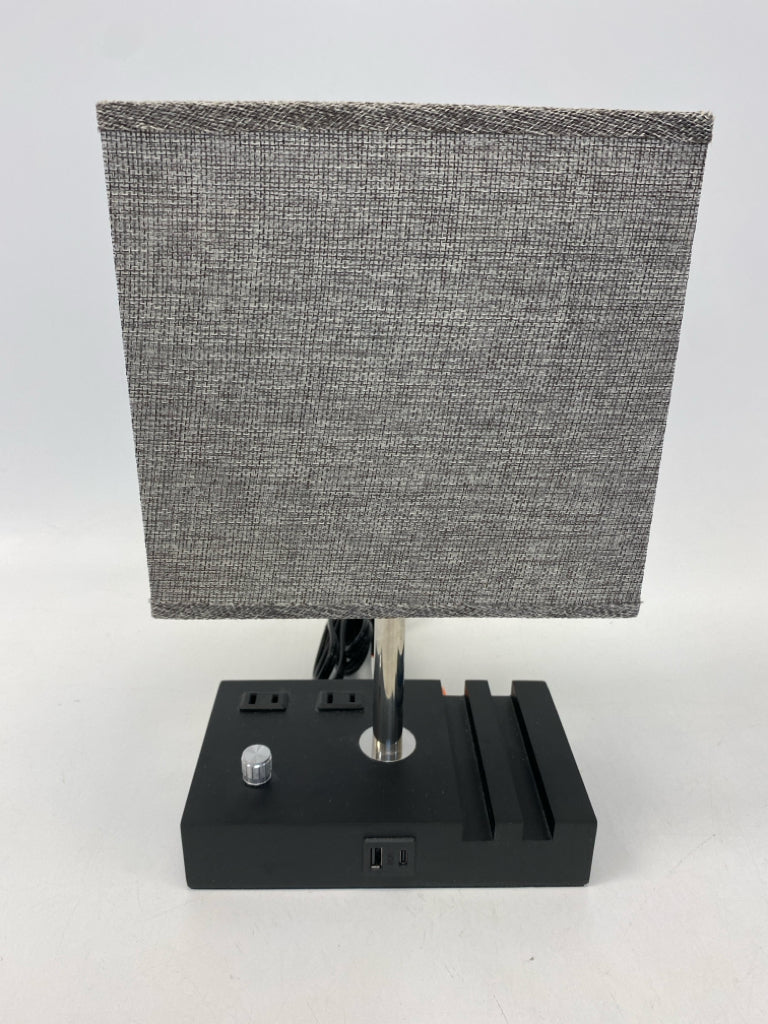 Gray Black Lamp