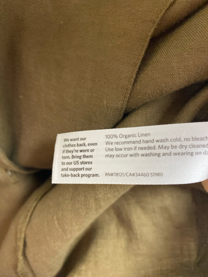 Eileen Fisher Size XL Brown Linen Ladies Jacket