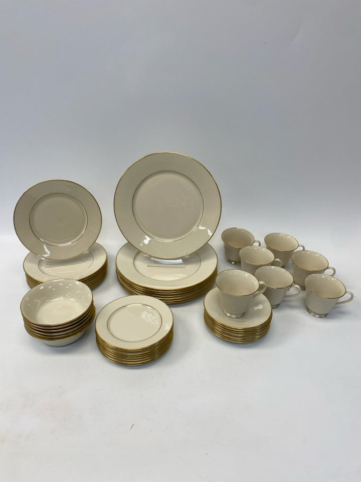 Lenox Cream Gold Trimmed Dishes