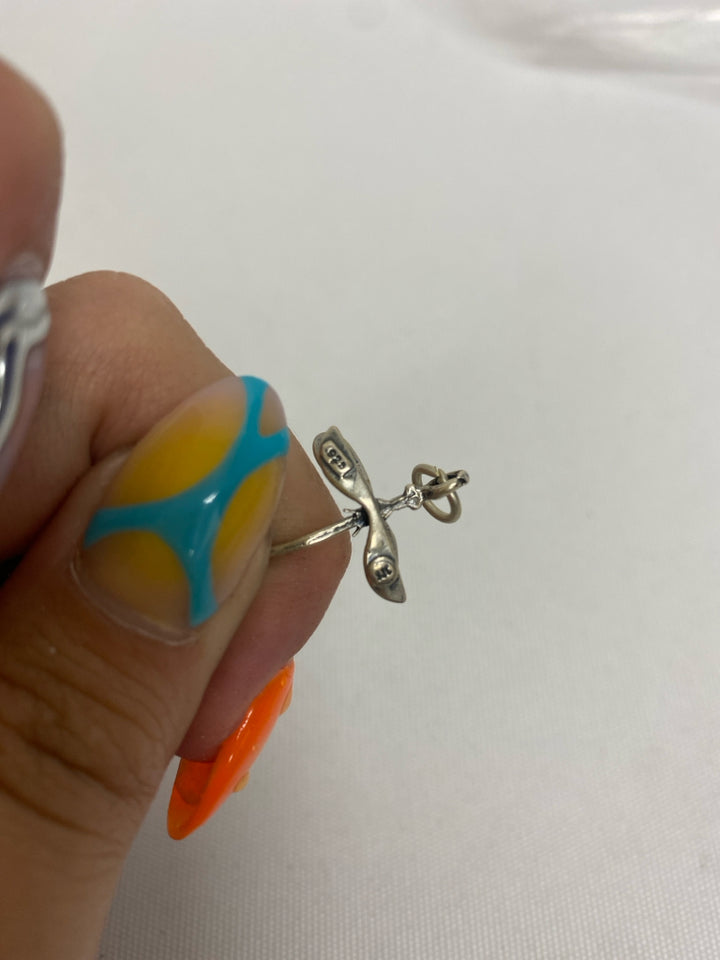 Silver Dragonflies Charm