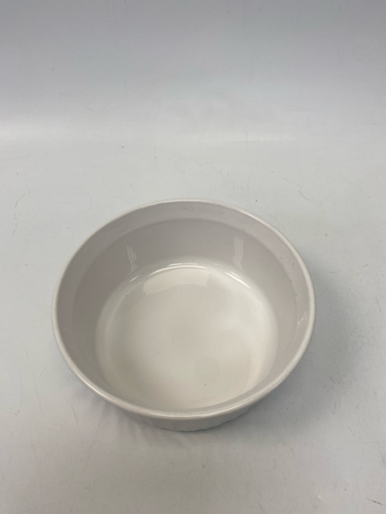 Corningware White Ribbed Ceramic Bakeware