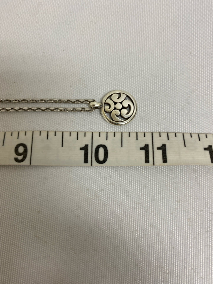 Brighton Silver Color Swirl Necklace