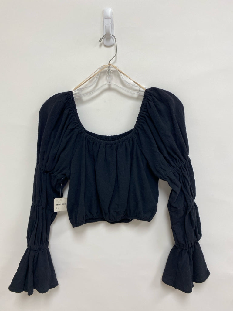 NWT Free People Size XS Black Ladies Top