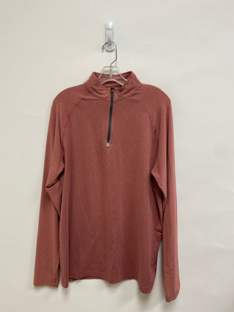 Size L Dusty Rose Quarter Zip Men&