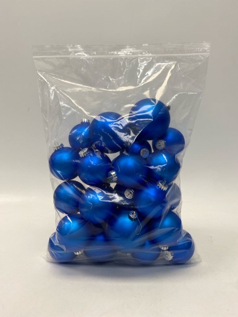 Royal Blue Shiny Ornaments