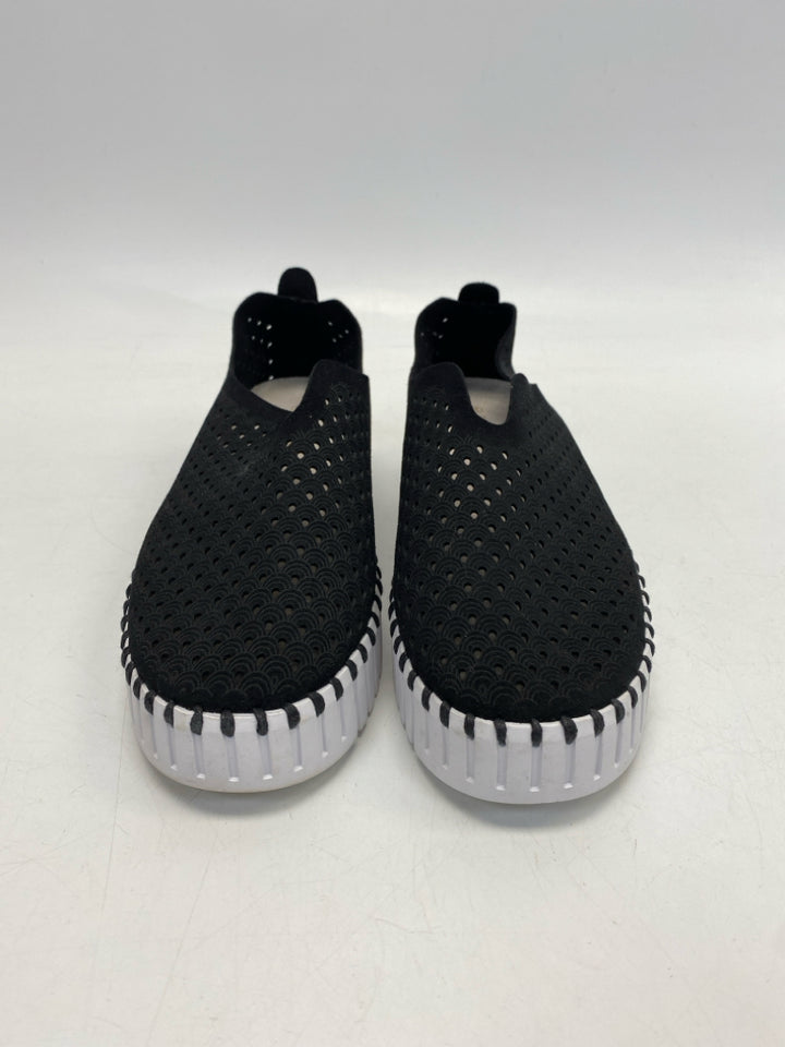 Ilse Jacobsen Hornbaek  Size 39 Black Fabric Sneakers
