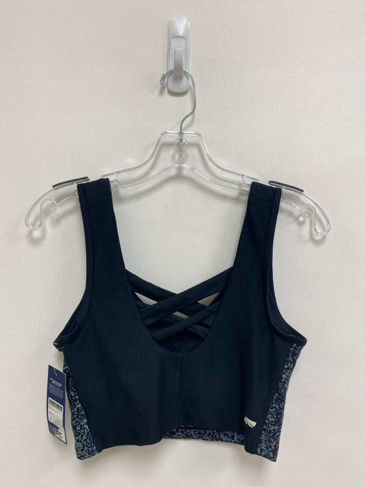 NWT Marika Size M Black Iridescent Dots Athletic  Bra