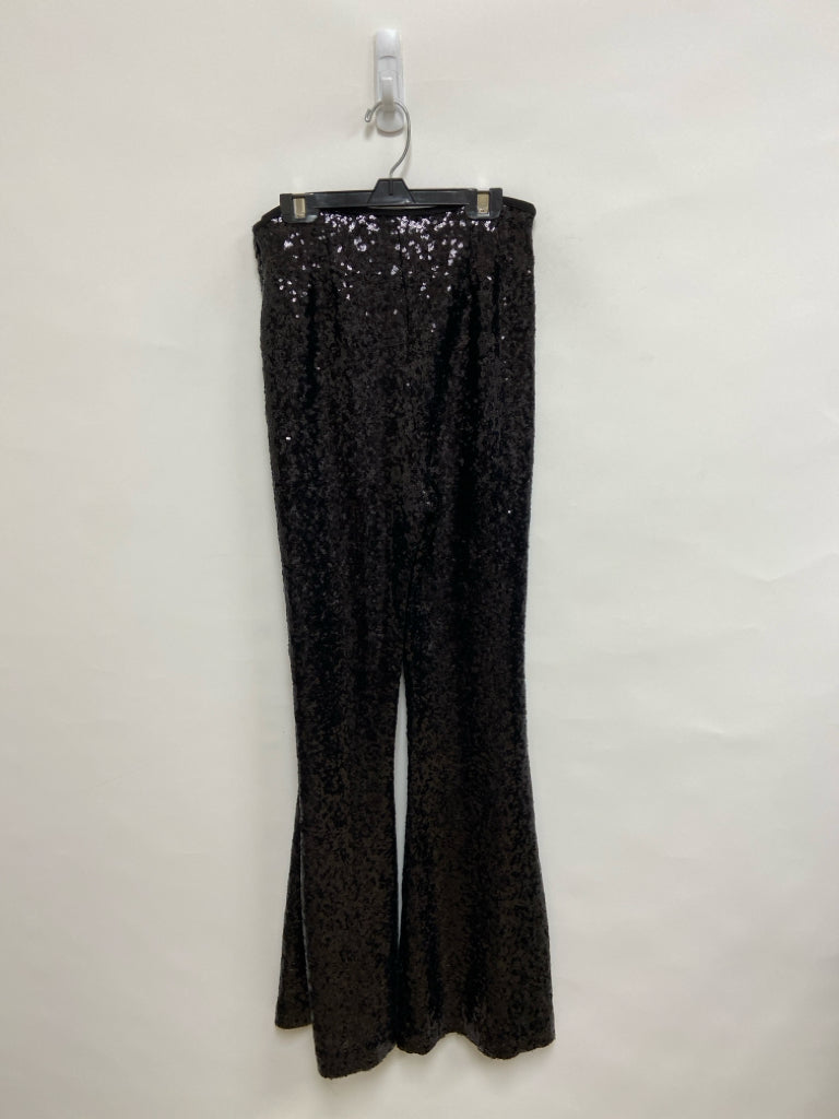 Anthropologie Size 4 Black Sequins Pull-on Ladies Pants