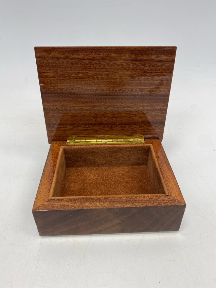 Brown Cream Ballerina Wood Box