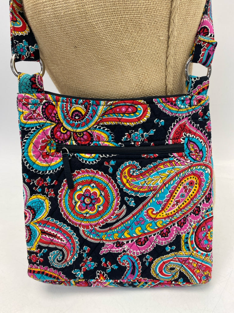 Vera Bradley Black Multi-Color Crossbody