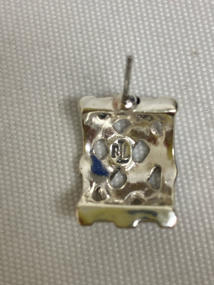 Ralph Lauren Silver Color Rectangle(s) Earrings