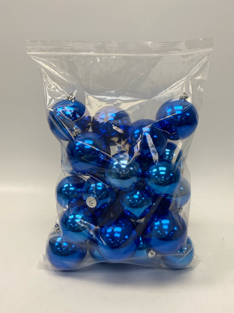 Blue Shiny Ornaments