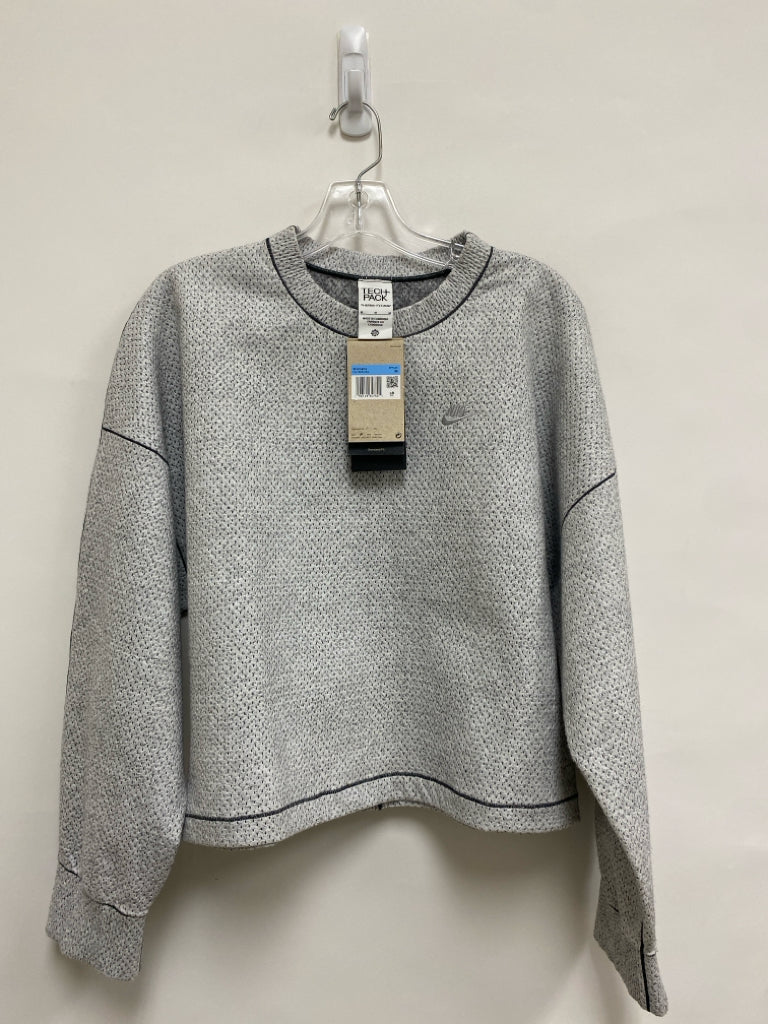 NWT Nike Size M Gray Texture Athletic Sweatshirt