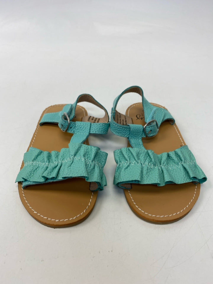 SIZE 3/4 Aqua Ruffles Girl&
