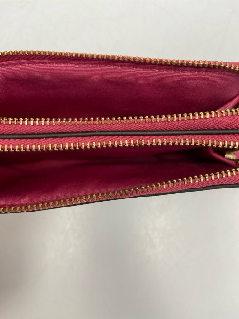Coach Brown Rose Signature Wristlet