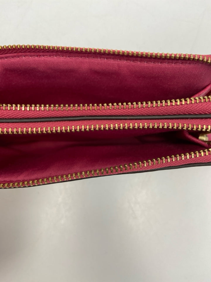 Coach Brown Rose Signature Wristlet