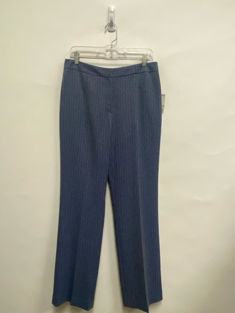 NWT Kasper Size 6 Blue White Striped Ladies Pants