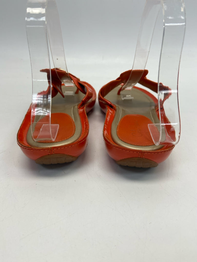 Cole Haan  Size 9 Orange Patent Sandals