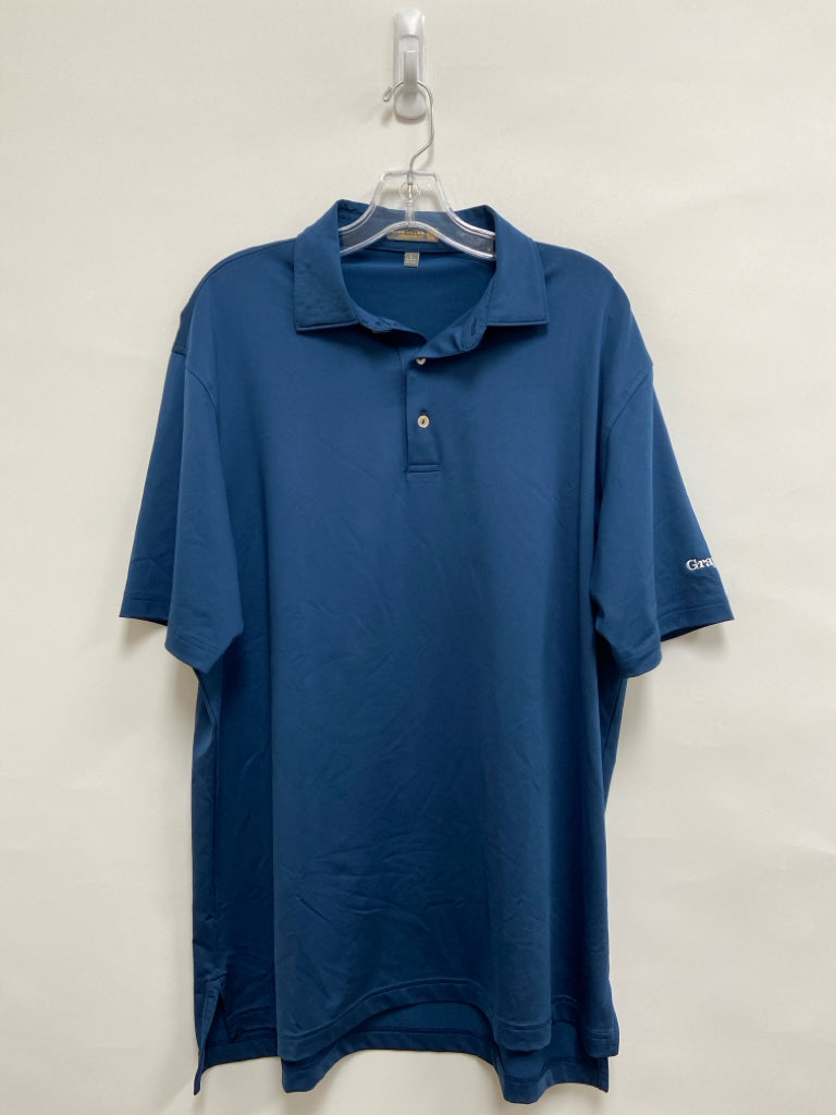 Peter Millar Size L Dark Blue Polo Men&