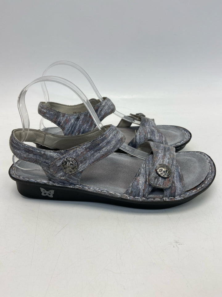 Alegria  Size 41 Blue Streaked Sandals