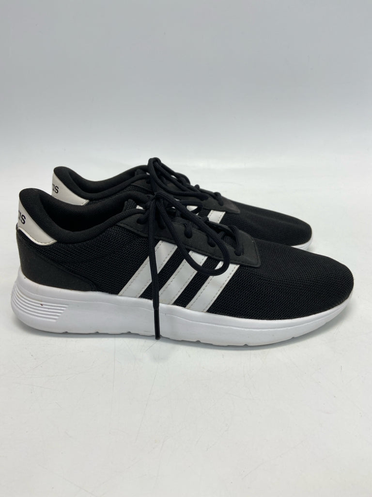 Adidas  Size 8.5 Black White Lace-up Sneakers