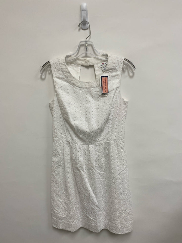 NWT Vineyard Vines Size 2 White Sleeveless Eyelet Ladies Dress