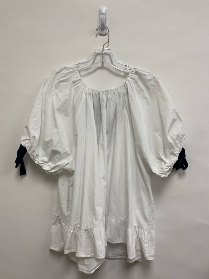 Zara Size XL White Black Bows Ladies Top