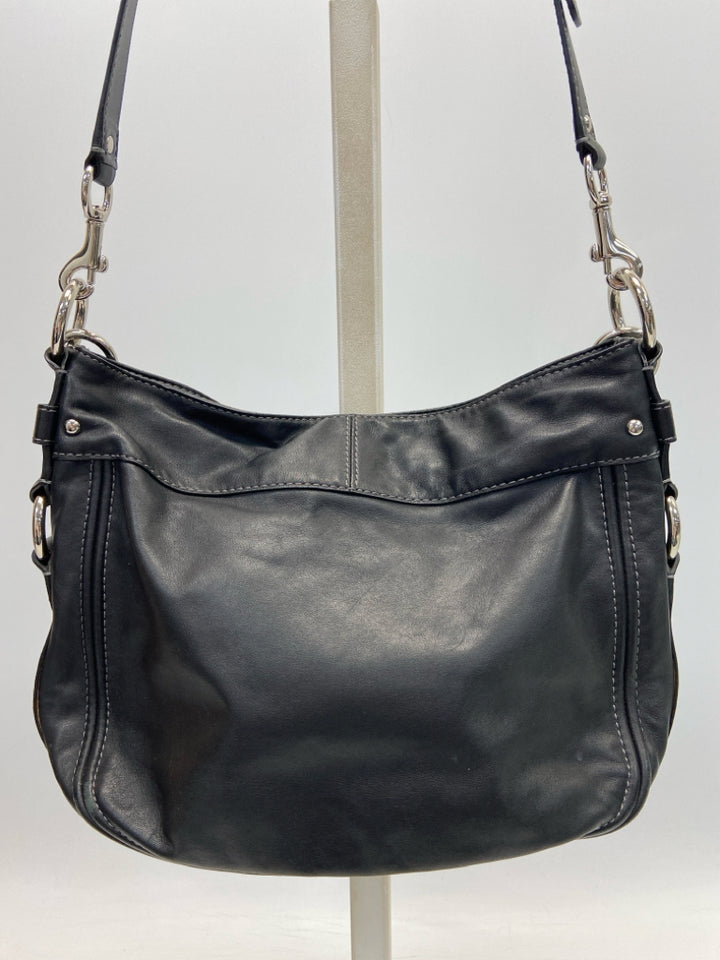 Coach Vintage Zoe Hobo Black Handbag 14707