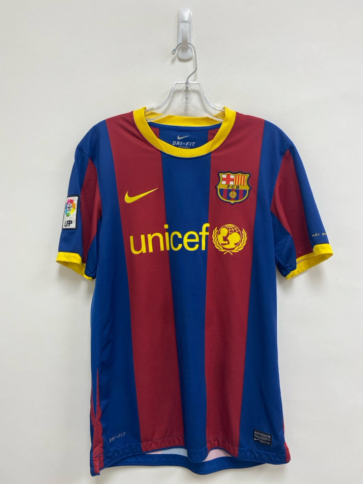 Nike Size M Blue Red/Yellow Striped Men&