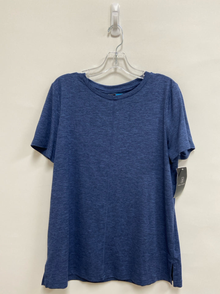 NWT PGA TOUR Size M Navy/Blue Streaked Athletic Top