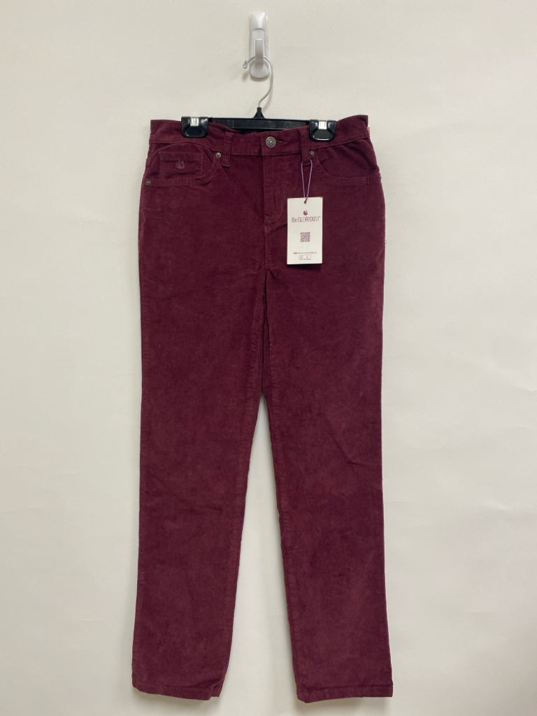 NWT G. Vanderbilt Size 4P Burgundy Petite Pants