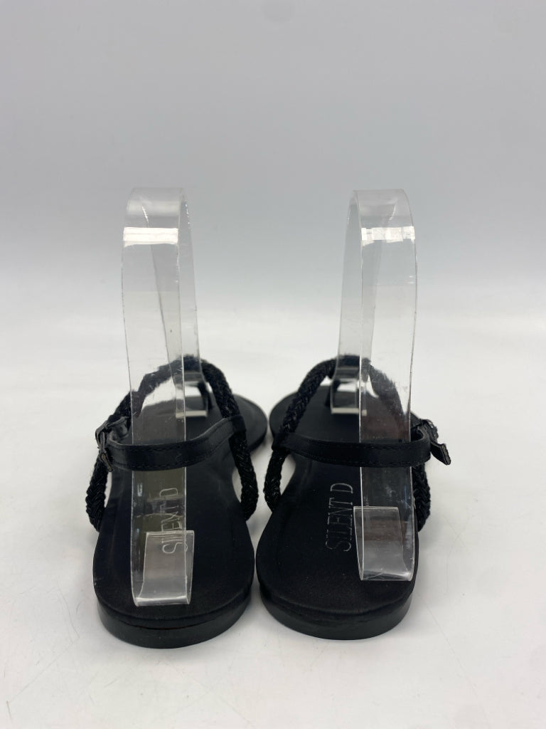 Silent D  Size 38 Black Rhinestone(s) Sandals