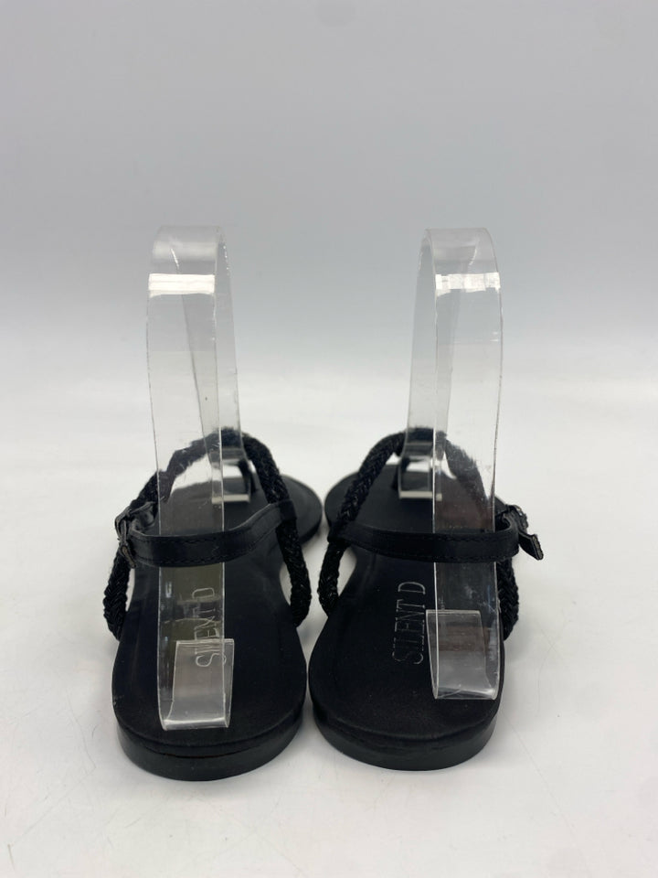 Silent D  Size 38 Black Rhinestone(s) Sandals