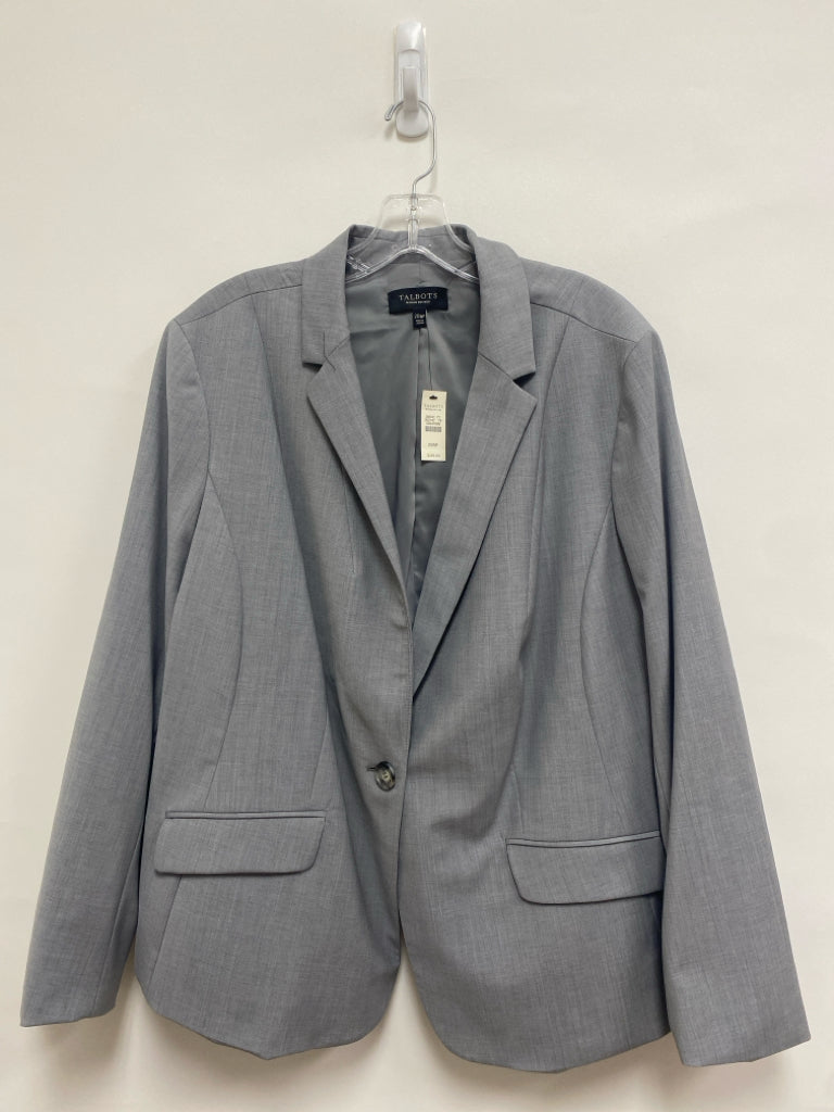 NWT Talbots  SIZE  22WP Gray Plus Size Jacket