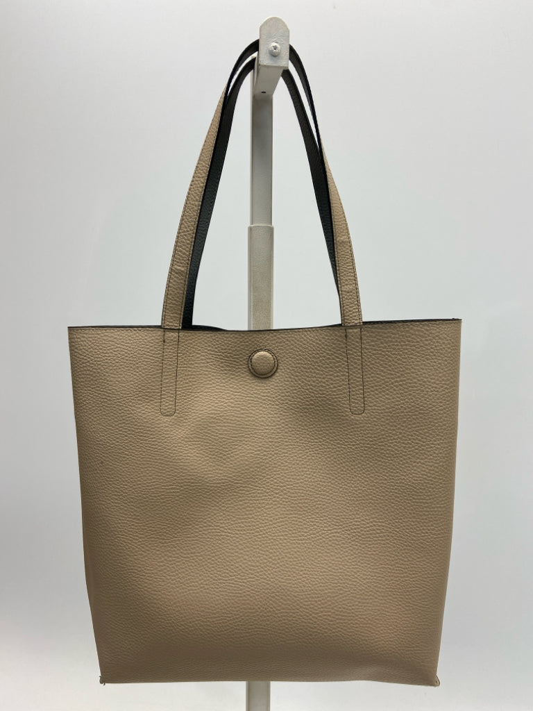 Tan Reversible Tote Bag