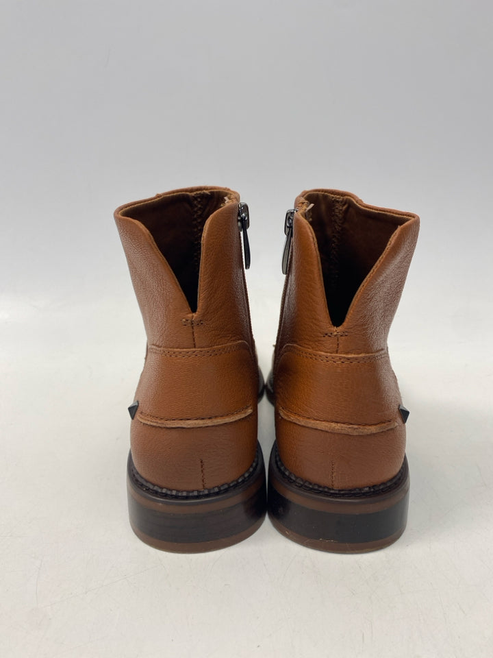 Franco Sarto US Shoe Size 8.5 Chestnut Side Zipper Boots
