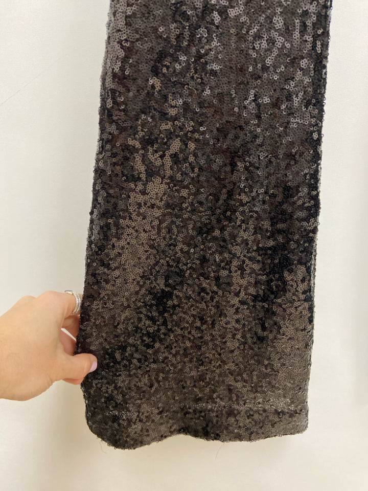 Anthropologie Size 4 Black Sequins Pull-on Ladies Pants