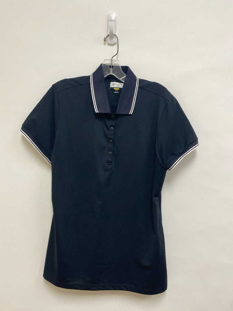 Greg Norman Size L Black White Polo Athletic Top