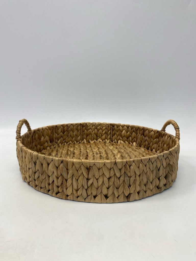 Natural Woven Basketweave Tray